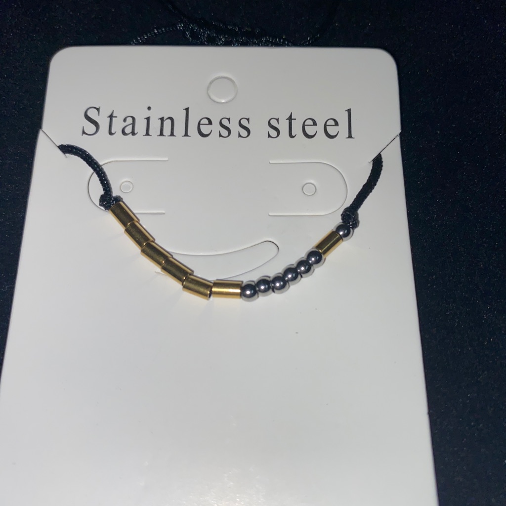Leather Bracelet Morse Code